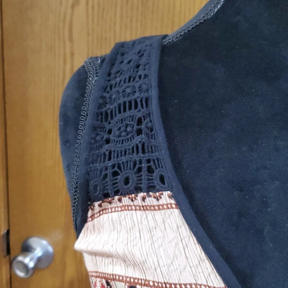 Band of gypsies high side cut lightweight elephant pattern dress - Picture 3 of 8